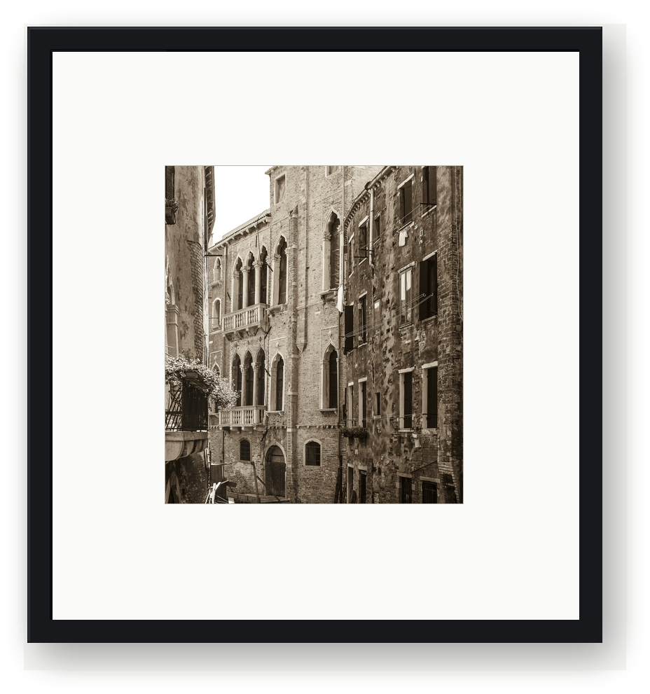 Quadro Tra Muri e Memoria, fotografia de fachadas históricas em Veneza